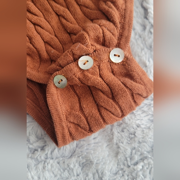 5 for $20 KIPP BABY Boutique Brown Cable Sweater Knit One-Piece Unisex Size 3M - Picture 3 of 4